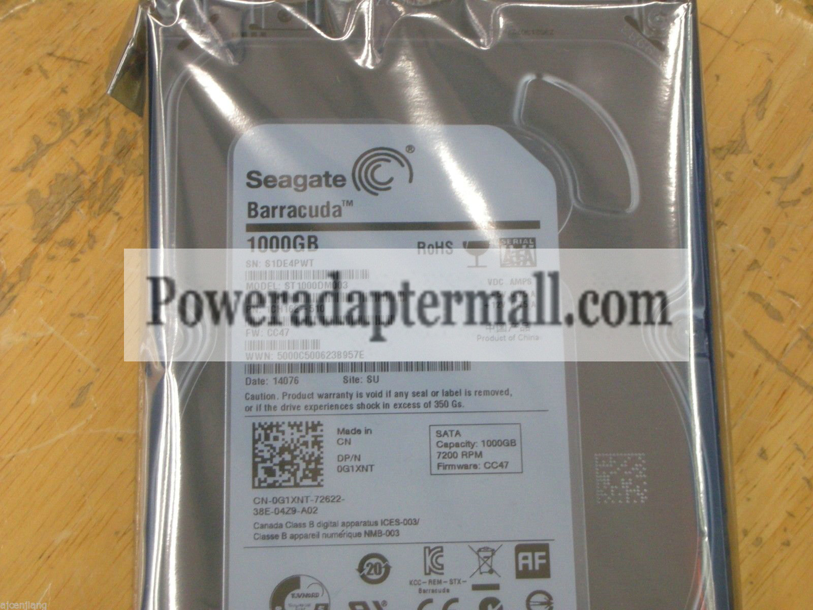 Seagate Barracuda 1TB Internal 7200RPM (ST1000DM003)Hard Drive